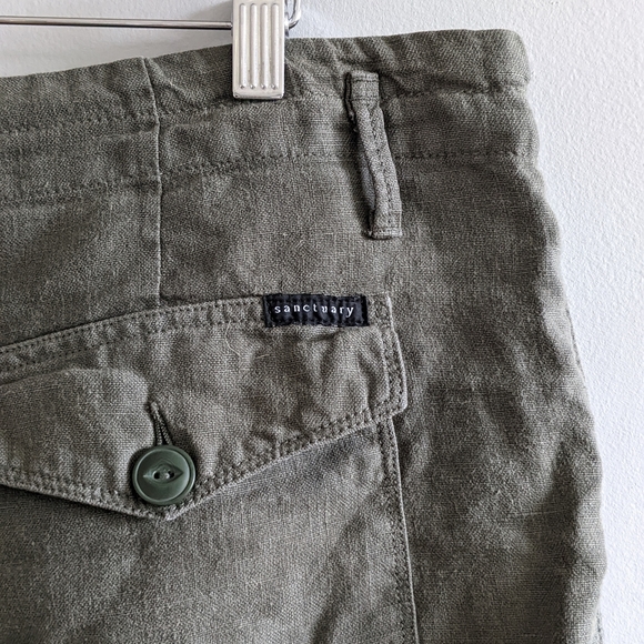 SANCTUARY Linen Utility Shorts - Picture 3 of 8